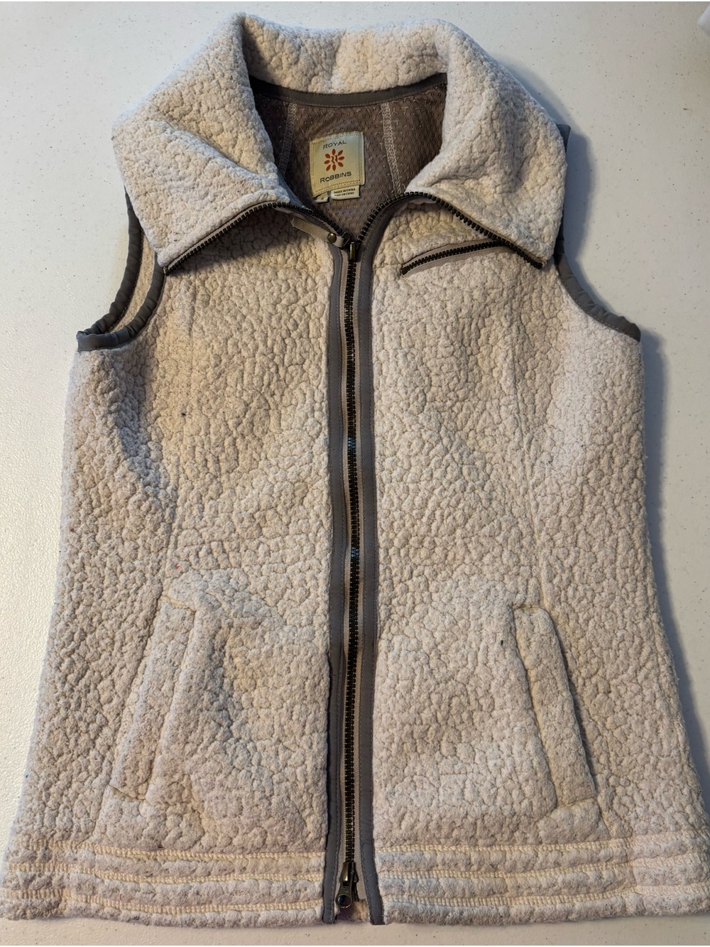 Royal Robbins Sherpa  Vest Cozy Zip Front size small